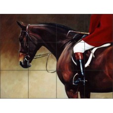Tile Mural Backsplash Crawford Ceramic Hunter Horse  Art JCA007   112477070627